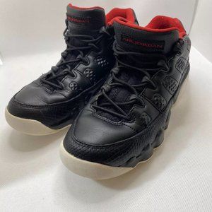 Nike Kids Air Jordan Retro IX 9 833447-001 Black Red Low Bred Sneaker Shoes 6.5Y